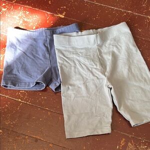 Mini Boden Gray Top with Pink Stitching